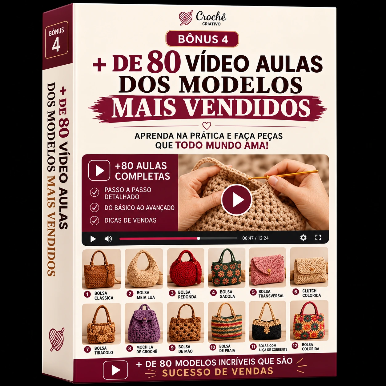 Mockup Vídeo Aulas dos Modelos Mais Vendidos