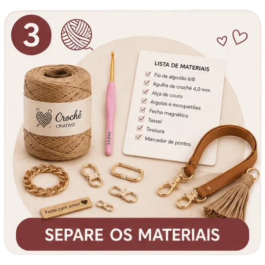 Separe os materiais