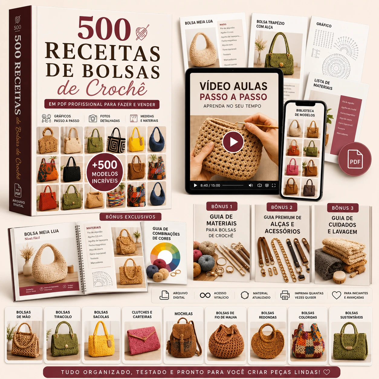 Mockup do plano completo com receitas e bônus